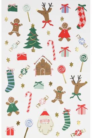 Meri Meri - Jolly Tattoo Sheet - Yeni Yıl Geçici Dövmeler 2'li