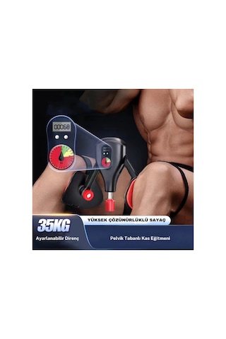 Bacak Kas Aleti Kalça Sıkılaştırıcı Kegel Egzersiz Aleti 10-35kg Direnç Pelvik Kas Antrenman Cihazı