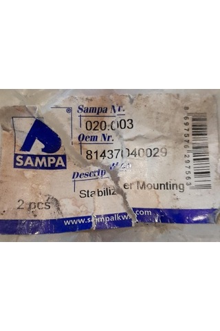 SAMPA MAN M90 L2000 M2000 YATAK, DENGE KOLU 81437040029