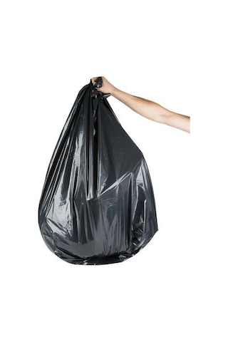 Siyah Atlet Poşet Kulplu Dayanıklı 45x70 Battal Boy 10 KG