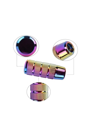 Üniversal 9.5 Cm Jdm Metal Spor Görünümlü Vites Topuzu Aparatlı Alüminyum Alaşım Otomatik-manuel Yarış Vites Kolu Bukalemun Neo Krom 00 Şüscaroto Aksesuar Diğer