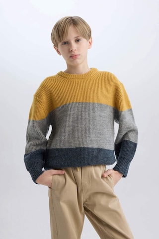 DeFacto Erkek Çocuk Bisiklet Yaka Renk Bloklu Triko Kazak C8111A824CWGR228