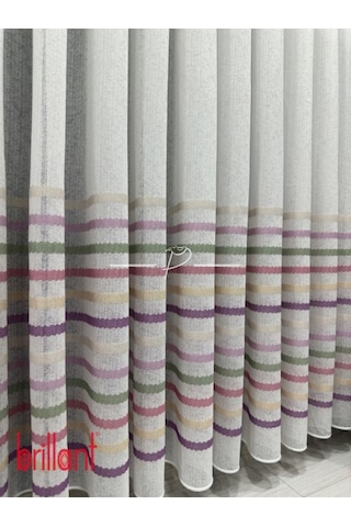 Tül Perde Çocuk Odası Tül Perdesi Colorful Gökkuşağı Desen 001