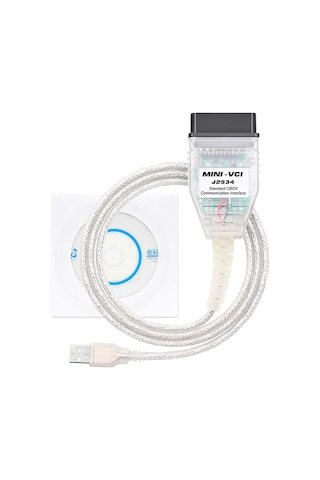 Usb'den Obd2'ye 16 Pin Mını Vcı Ft232rl Toyota Tıs Techstream İçin Tek Teşhis Kablosu