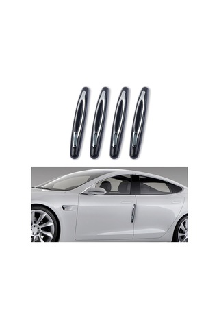 Geeksen Araba Kapısı Çarpma Koruyucu Yumuşak Jeli - Genel Kullanım Siyah, Vuruş Ve Kırıkten Korumak İçin