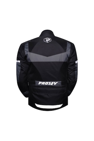 Prosev ARK01 4 Mevsim Uzun Motosiklet Montu Gri - Siyah