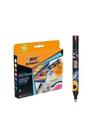 Bic Intensity Paint Marker 8'li Vivid Çok Renkli