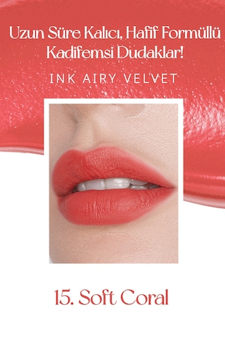 Peripera Ink Airy Velvet Ruj 15 Soft Coral