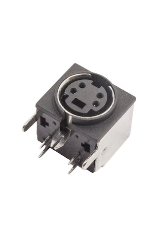 4 Pin Dişi Mini DIN Konnektör - Pcb Tipi