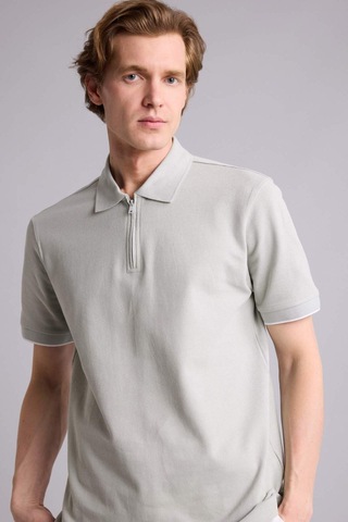 Defacto Regular Fıt Polo Yaka Kısa Kollu Polo Tişört G6001ax26smgn1255 Yeşil-gn1255