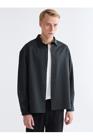 Lcw Vision Yeşil Regular Fit Uzun Kollu Erkek Gömlek