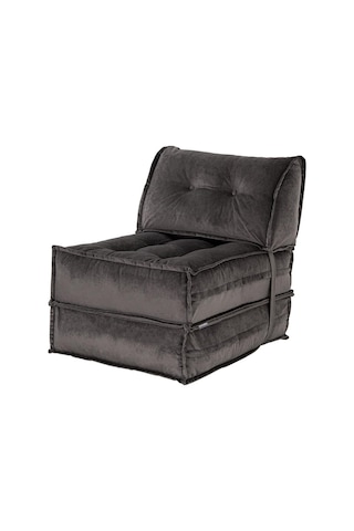 Mocca Tek Kişiliik Katlanır Yatak Uzanma Koltuğu Antrasit