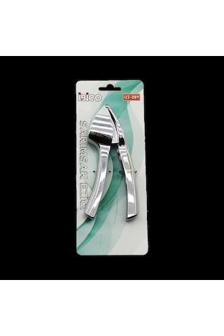 Çelik Kollu Sarımsak Ezici Oval Hazne 9x14.5 Cm Açık Gri