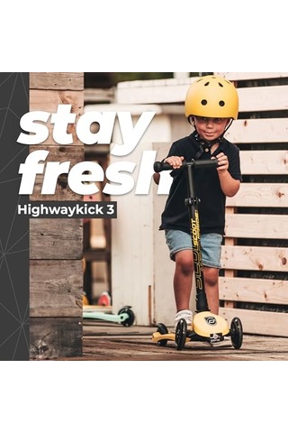 And Highwaykick 3 Led Tekerlekli Çocuk Er Sarı 170301-96358 Açık Mavi