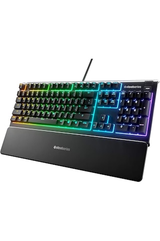 Steelseries Apex 3 USB Kablolu IP32 Suya Dayanıklı RGB Oyuncu Q Klavye