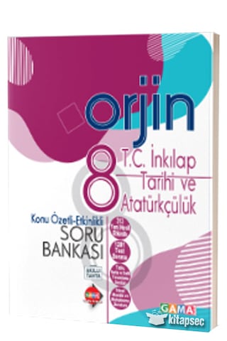 Orjin 8. Sınıf Soru Bankası Seti + 3 Hediye Deneme