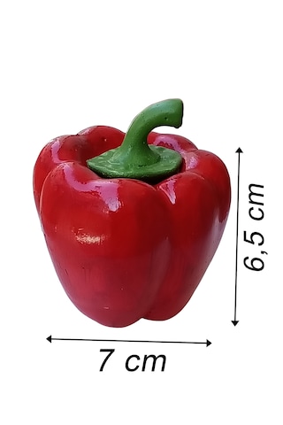 Biber Şeklinde Baharatlık - Çay Portu - Biblo Kırmızı