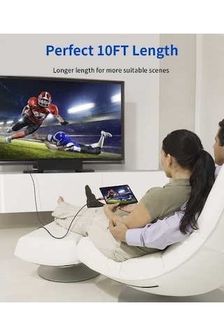 Jsaux Cv0030 1 Metre Usb C Type-c To Hdmı Görüntü Aktarım Kablosu 4k 60hz Usb 3.1 Type-c Hdmı 2.0 Kablosu