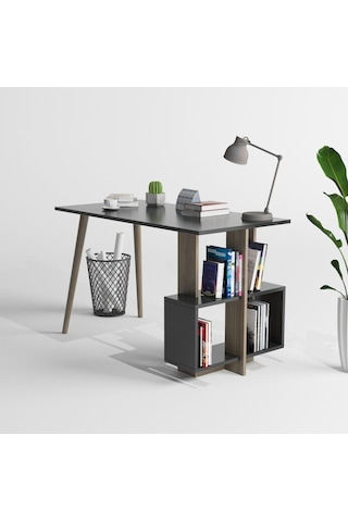 Side Çalışma Masası Antrasit & Ceviz Antrasit Ceviz
