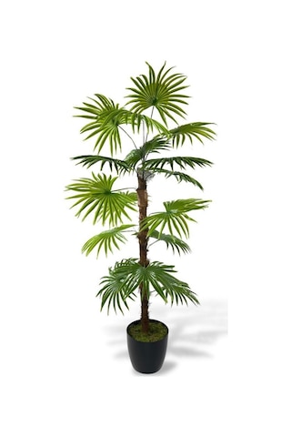 Yapay Ağaç Yelpaze Palmiye Fanpalm 16 Yaprak 115*55cm