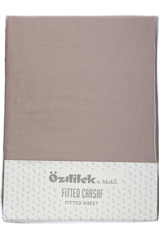 Özdilek Fitted Lastikli Tek Kişilik Çarşaf Seti 100x200 -kahve