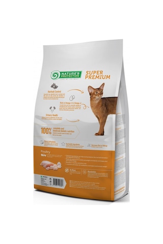 Nature's Protection Indoor Düşük Tahıllı Kümes Hayvanlı Yetişkin Kedi Maması 2 KG
