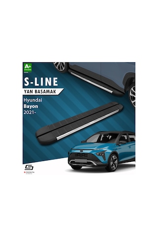 S-dizayn Hyundai Bayon S-line Krom Yan Basamak 173 Cm 2021 Üzeri