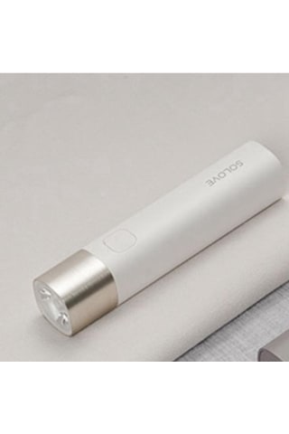 Beyaz Xiaomi Solove El Feneri X3 Usb Tip-c Şarj Edilebilir Elektrikli Torch Parlaklık Edc El Feneri 3000 Mah Güç Bankası Mini Led Torch Beyaz