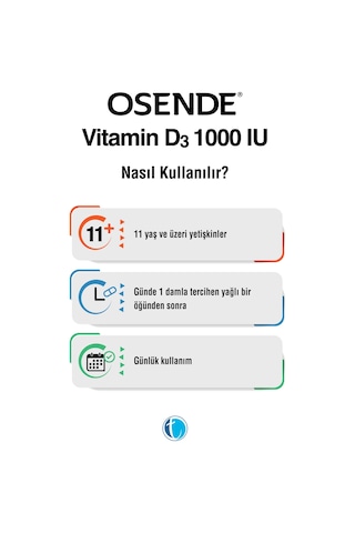 Osende Vitamin D3 1000 Iu Damla 20 ML