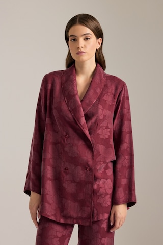Aker Bordo Dokulu Kruvaze Kapama Pijama Üstü Bordo Bordo