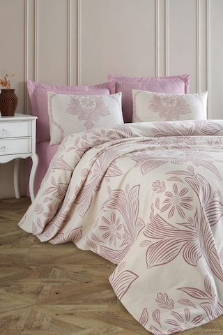 Doğal Pike Baskılı Çift Kişilik Jumbo Gülkurusu Gülkurusu