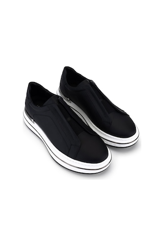 Tamer Tanca Erkek Hakiki Deri Siyah Sneakers & Spor Ayakkabı 698 1261-14 Erk Ayk Y26 Sıyah Met
