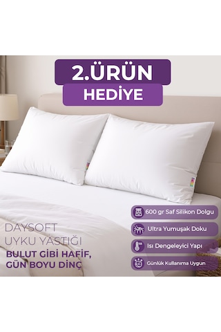 Mikro Silikon Uyku Yastığı Beyaz