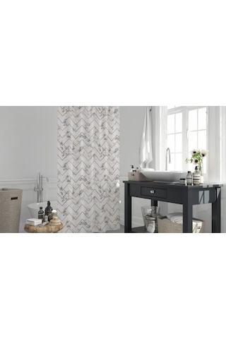 Jackline Duş Perdesi 5705 Model Çift Kanat 2X110X200 Cm Çok Renkli