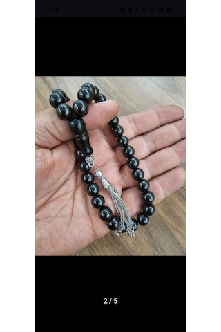 Oltu Taşı 10 Mm Taneli Tesbih Siyah