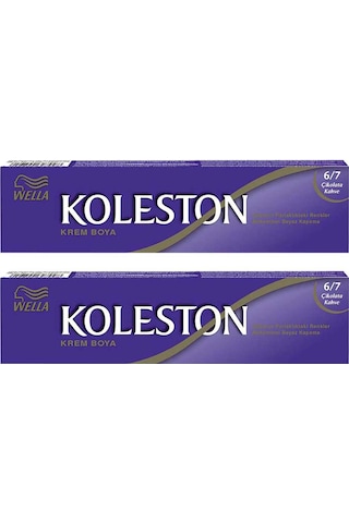 Wella Koleston Single Saç Boyası 6.7 Çikolata Kahve 2'li
