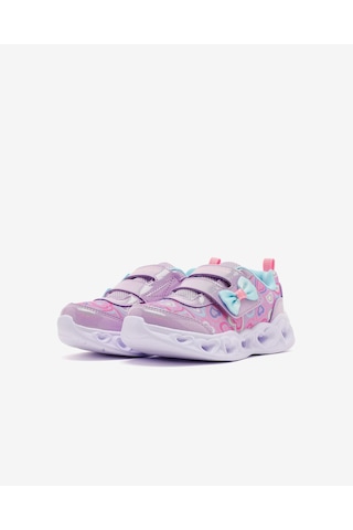 Skechers Heart Lıghts Boogıe Land Küçük Kız Çocuk Mor Işıklı Spor Ayakkabı 303258n Lvmt Mor