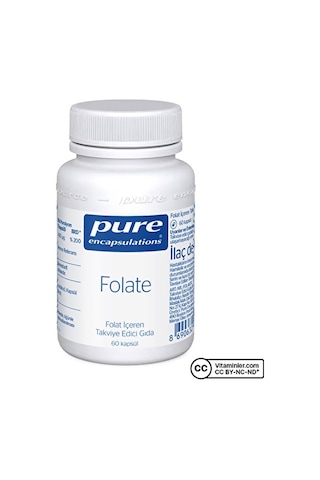 Pure Encapsulations Folate 400 Mcg 60 Kapsül