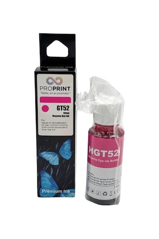 Proprint Hp Gt52xl-m0h54ae Kırmızı Uyumlu Mürekkep 100 Ml 6,000 Sayfa 750 790