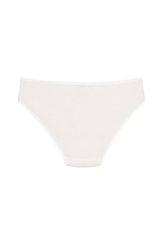 6 Adet Yıldız Bayan Bambu Bikini Külot Ekru 3912 Ekru