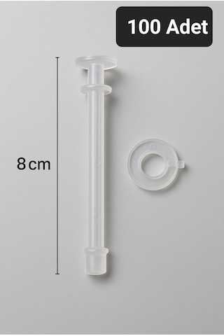 Upeka Gözlük Stand Burunluk Gözlük Askılığı Boy 8 Cm 100 Adet Beyaz