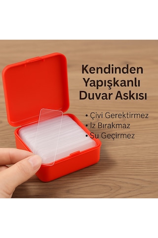 60 Parça Kendinden Yapışkanlı Duvar Etiketi - Çivisiz, İz Bırakmaz, Su Geçirmez, İki Taraflı