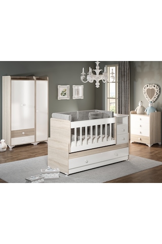 Patiko Sw 704a Büyüyebilen Bebek Odası Takımı Sonomo Kahverengi