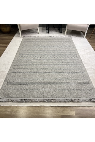 Sanat Halı Lora Plus 3921 Gri İskandinav Halı