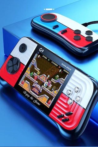 Wearfitpro G9 Retro 3.0 İnç Tv Bağlanan 2.joystickli Oyun Konsolu Kırmızı 666 Klasik Oyunlar