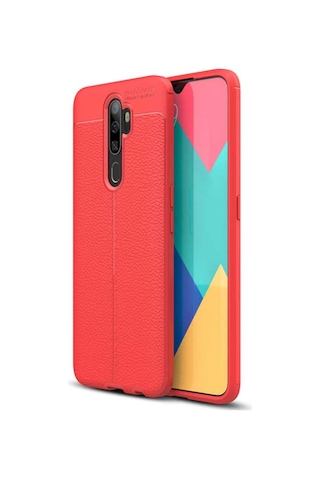 Oppo A9 2020 Kilif Deri Tarzi Niss Silikon Case 415770996