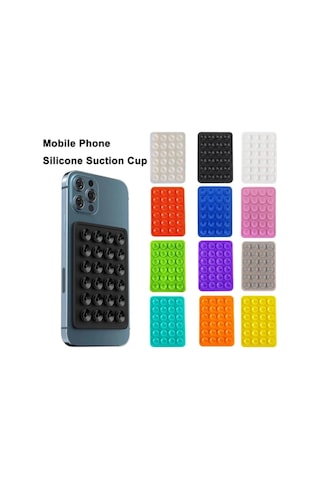 Aras Moto Silikon Vantuzlu Telefon Tutucu Siyah