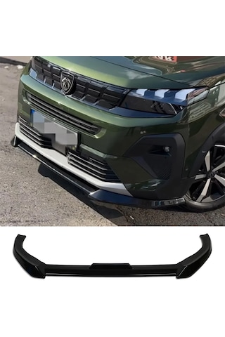Peugeot Partner Ön Lip Plastik Parlak Siyah Karlık-ön-ek-bodykit 2021 2022 2023 2024 2025