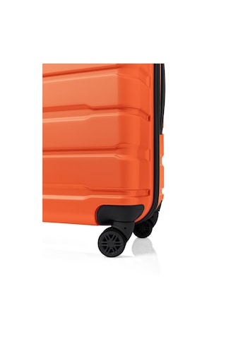 Unisex 4 Tekerli Kilitli Orta Boy Valiz Bavul Turuncu