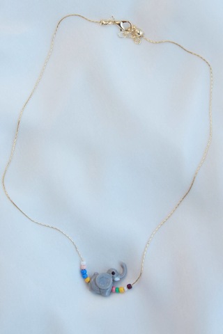 Murano Fil Cam Kolye Gri